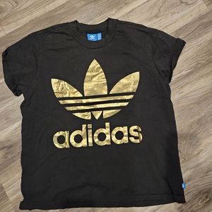 Adidas Black and Gold T-shirt